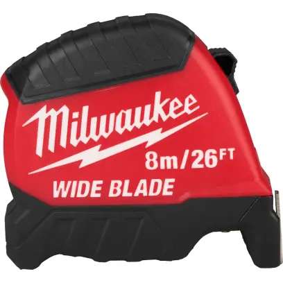 Široký svinovací metr Milwaukee WIDE BLADE (GEN2) 8M/26FT-35, délka 8 metrů, 4932499206
